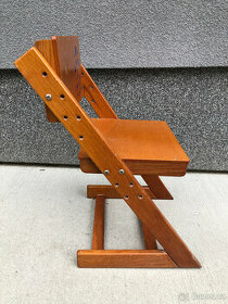 Dřevěná dětská rostoucí židle