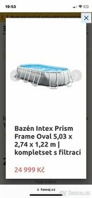 Bazen Intex  5,03 x 2,74 x 1,22 m set