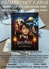 Příměstský tábor - Harry Potter 2024 Desná