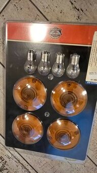 HD FLSTC 2011 kompletni sada krytu blinkru oranzove