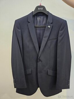 Pánský tmavě modrý oblek Bandi velikost 46 Slim fit