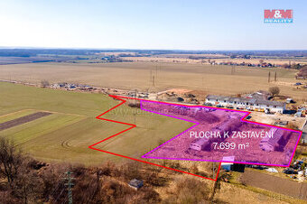 Prodej souboru pozemků, 7699 m², Pardubice - Lány na Důlku