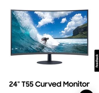 Samsung Curved Monitor 24" T55