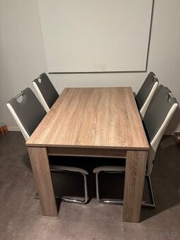 Jídelní stůl 80x120cm dub sonoma