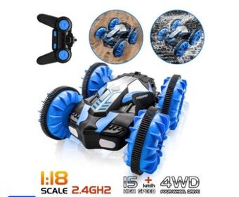 RC auto obojživelné PIONEER 1:18 15km/h 4x4 2xbaterie