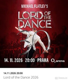LORD OF THE DANCE, VIP KLUBOVÉ PATRO, 14.11.2026 O2 ARENA