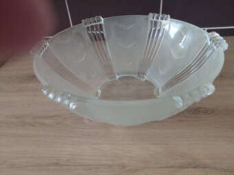 Retro mísa  z čirého skla ART DECO
