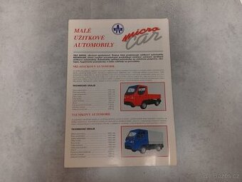 TAZ Microcar - prospekt - ceníky TAZ 1500