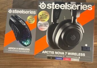 Herní sluchátka a myš SteelSeries