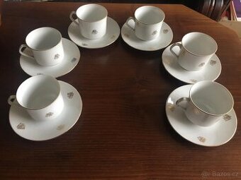 Kávový nebo čajový servis - 6 kusů