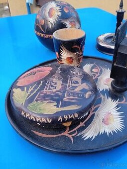 Ručně malovaná dřevěná sada - Krakov