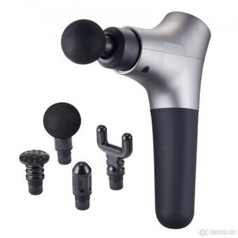 Masážní pistole VEVOR PM13 – 6 rychlostí, 4 hlavice