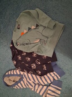 Chlapecke mikiny 3 ks vel. 110 a 122