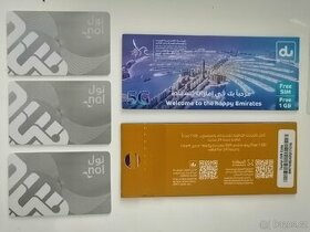 Pro návštěvníky Dubaje 3x Nol card + 3x Sim karta s 1GB dat