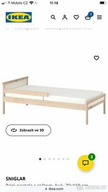 Dětská postel Ikea 70x160