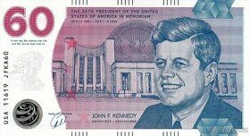 Pamětní tisk k 60. výročí zavraždění Johna F. Kennedyho UNC - 1