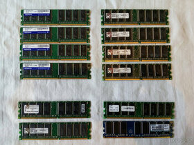 Paměti- 1GB DDR-400 DIMM ADATA + Kingston. - 1