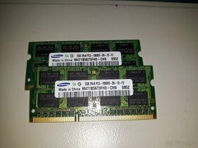 Paměti RAM Samsung 2GB DDR3 10600S 1066/1333 MHz