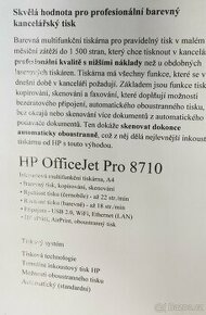 Tiskarna HP Office Jet Pro 8710
