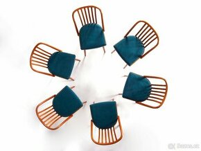 A. Šuman, zrenovované retro židle, 6 kusů