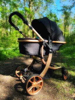 Multifunkční kočárek Mama Kiddies Sun Black ELITE 3 v 1 lze