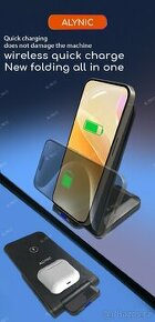Bezdrátová nabíječka ALYNIC,iPhone12-15,Samsung,Xiaomi