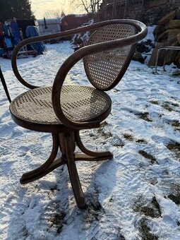 Bergere Model 5501 Otočné křeslo Thonet rarita