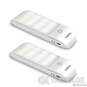 mini LED aku lampičky s PIR, sada 2 ks