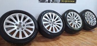 Alu kola R18 5x120 Opel + letní pneu 245/45/18