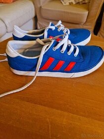 TENISKY ADIDAS MODRÉ LETNÍ PLÁTĚNÉ