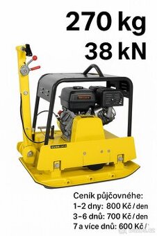 PŮJČÍM VIBRAČNÍ DESKU GÜDE GRP 260 – REVERZNÍ / 38 kN / 270