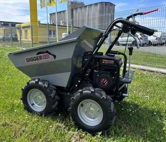 dumper, kolový dumper, stavební kolečko, železný kůň