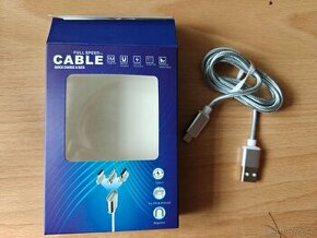 Magnetický micro USB 2.0, A-B nabíjecí a datový kabel 1m, st