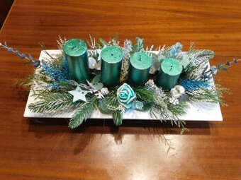 vánoční štola - tyrkysová