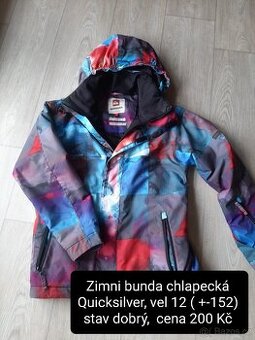 Dětská bunda Quicksilver vel. 12/152
