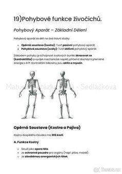 Maturitní otázky z bilogie a chemie