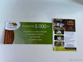 Poukaz na ubytování – hodnota 5 000 Kč