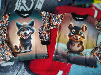 Dětská mikina+teplačky-ručně šité vel.116