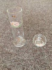Skleněná váza a miska Bohemia Crystalex - 1