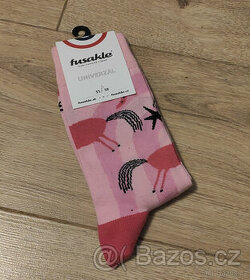 Ponožky - Fusakle Jednorožec růžový - vel. 35-38 - 1