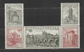 ČSSR  - Pofis 853-857 - Známky z aršíku (r.1955)