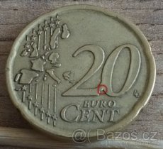 20 Euro Cent Espaňa 1999 pšeničnoražba - nabídnete sumu - 1