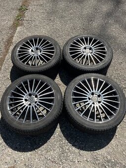 Hezké lité kola AEZ 18’’ 5x112 + zimní pneu 225/45 zdarm