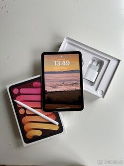 Prodám iPad mini 6 64 GB Rose gold + Apple Pencil 2. gen.