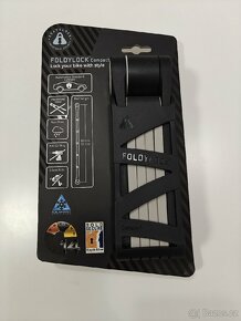 NOVÝ Skládací zámek na kolo Foldylock compact - 1
