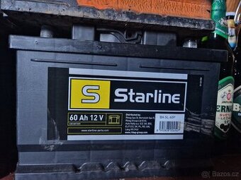 Autobaterie 60Ah Starline rok stará dám záruku
