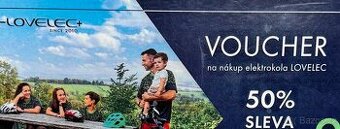 🎫 Voucher na 50% slevu na elektrokolo