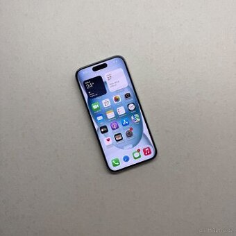 ZÁNOVNÍ APPLE IPHONE 15 256GB MODRÝ-BATERIE 100%-ZÁRUKA