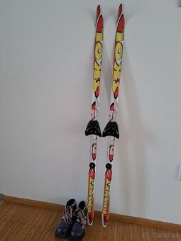 Dětský set běžky 140 cm + boty 34