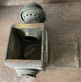 Starožitná mosazná lucerna pro kočáry